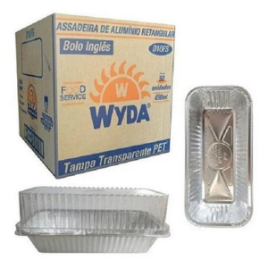 Caixa Bandeja de Alumínio Wyda - D10FS 650ml