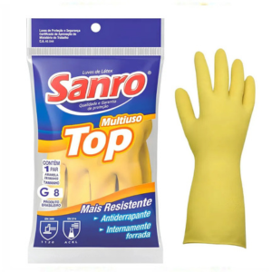 Luva Látex Top - Sanro